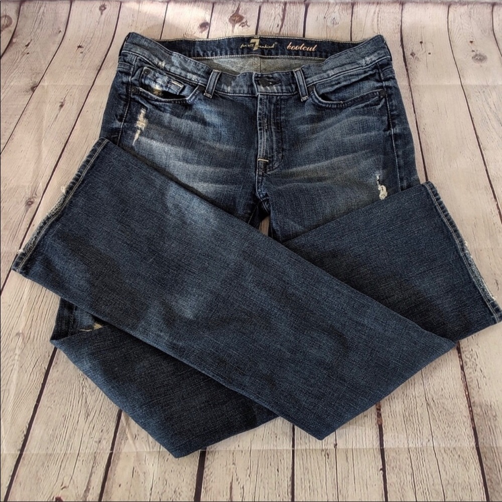 7 for All Mankind Bootcut distressed jeans 31